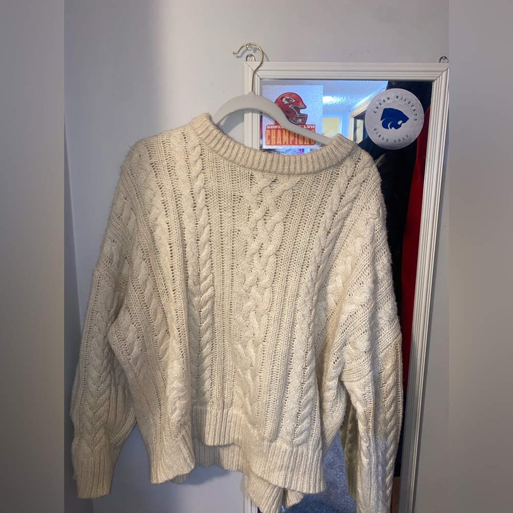 Cute oversized knit sweater